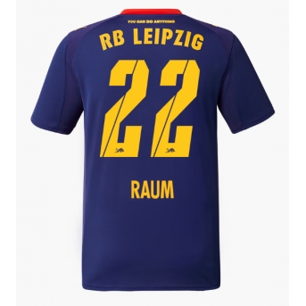 Billige Fotballdrakt RB Leipzig David Raum #22 Replika Bortedrakt 2025-26 Kortermet